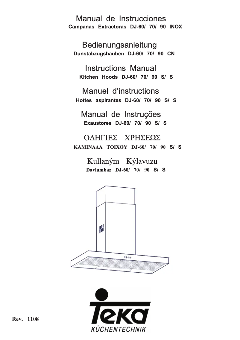 Página nº 1 - Manual de usuario Teka DJ 60 INOX