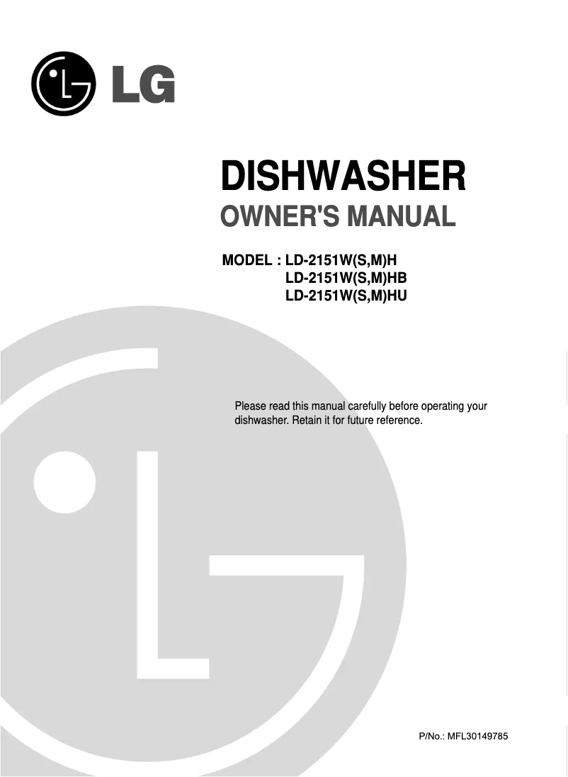 Imagen de la primera página del manual del dispositivo LD-2141WH