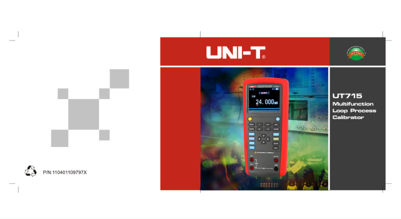 Imagen de la primera página del manual del dispositivo UT715