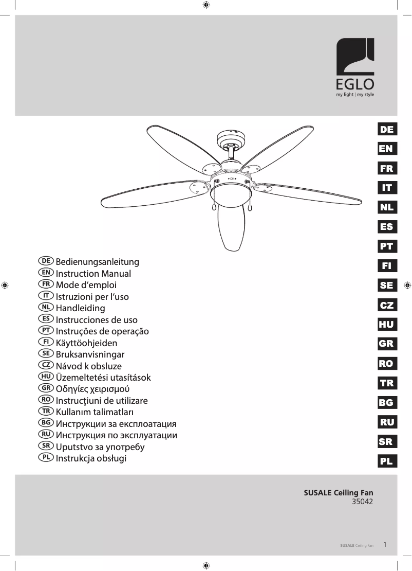 Imagen de la primera página del manual del dispositivo Susale