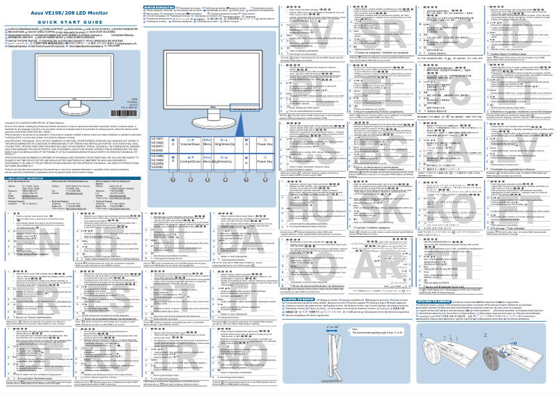 Imagen de la primera página del manual del dispositivo VE198T