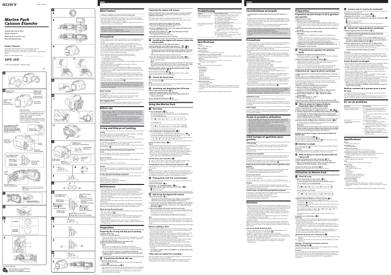 Página nº 1 - Manual de usuario Sony MPK-WB