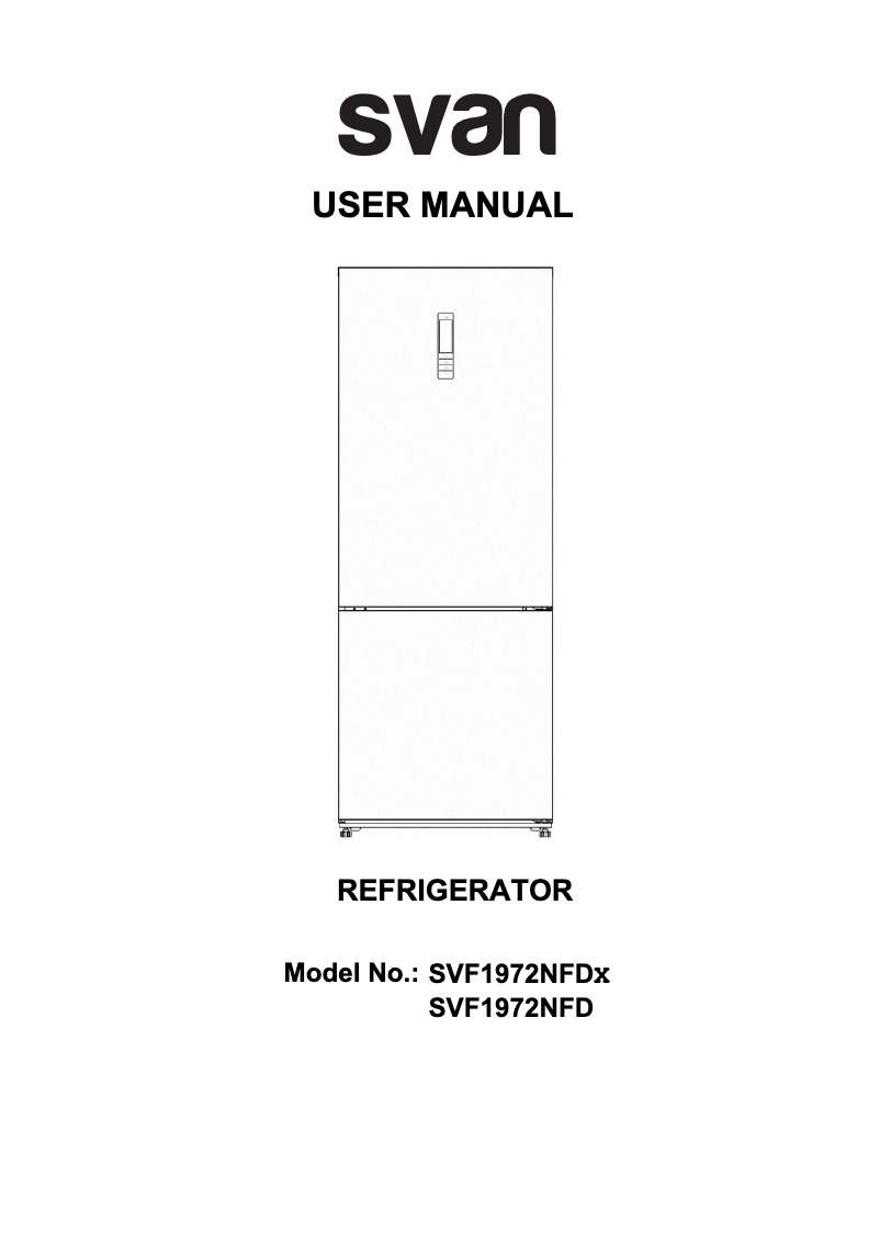 Página 1 del manual Manual de usuario SVAN SVF1972NFD
