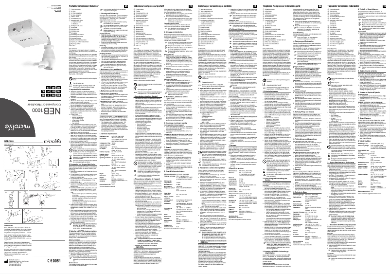 Página 1 del manual Manual de usuario Microlife NEB 1000