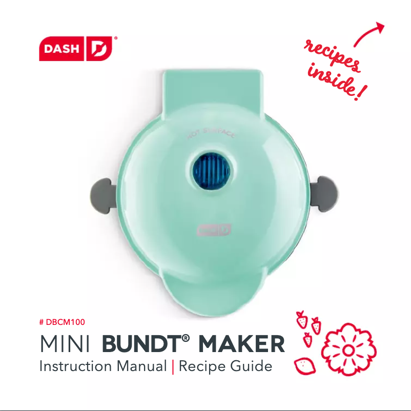Página nº 1 - Manual de usuario Dash Mini Bundt DBCM100