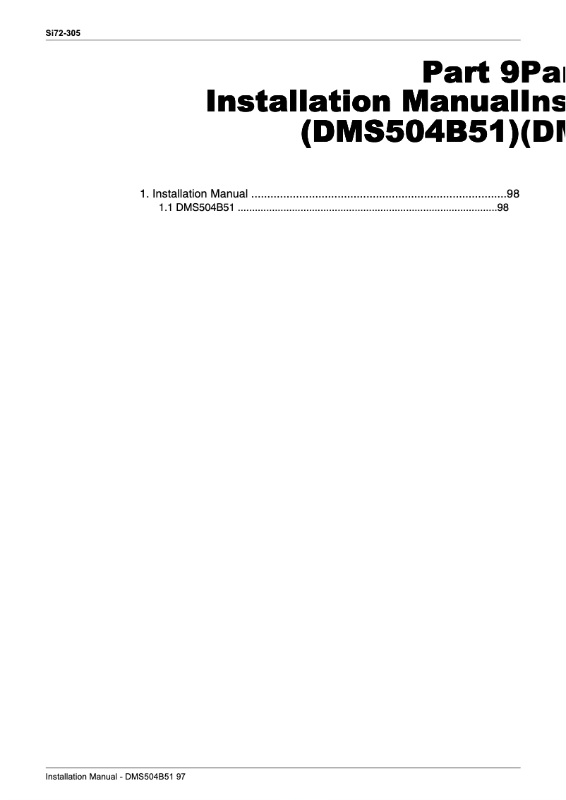 Imagen de la primera página del manual del dispositivo DMS504B51