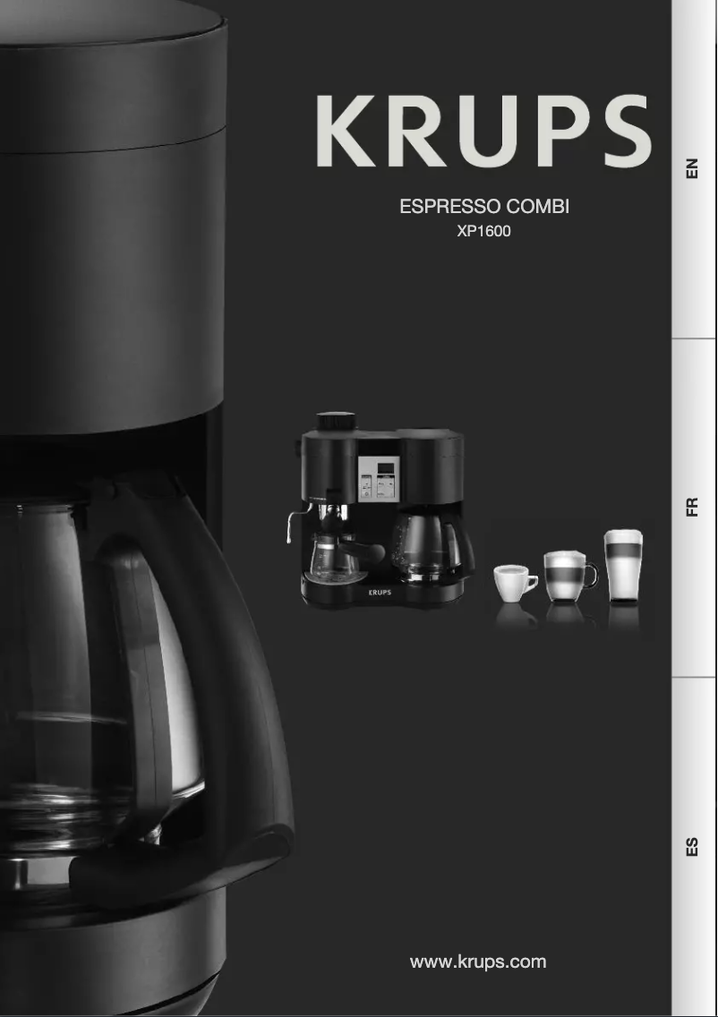 Imagen de la primera página del manual del dispositivo Combi Steam XP1600