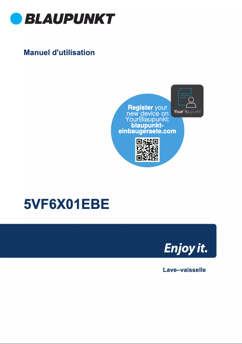 Página 1 del manual Manual de usuario Blaupunkt 5VF 6X01EBE