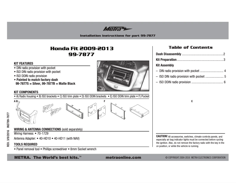 Imagen de la primera página del manual del dispositivo 99-7877