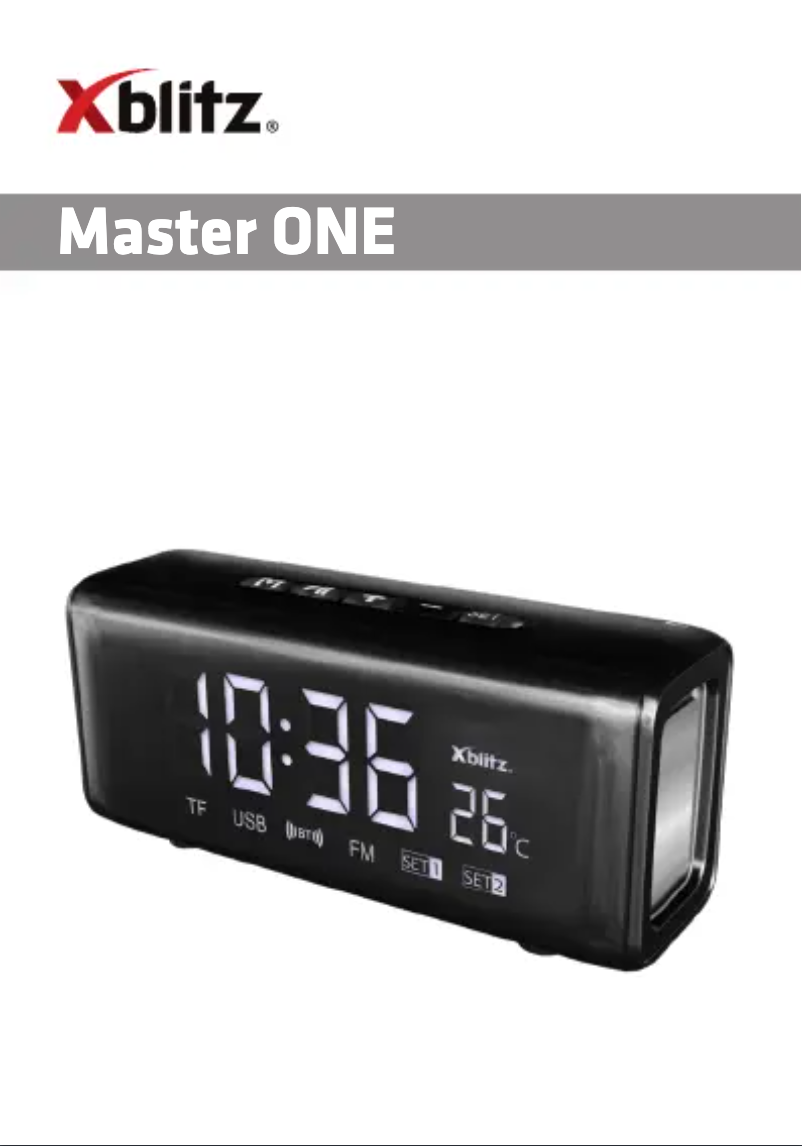 Imagen de la primera página del manual del dispositivo Master One