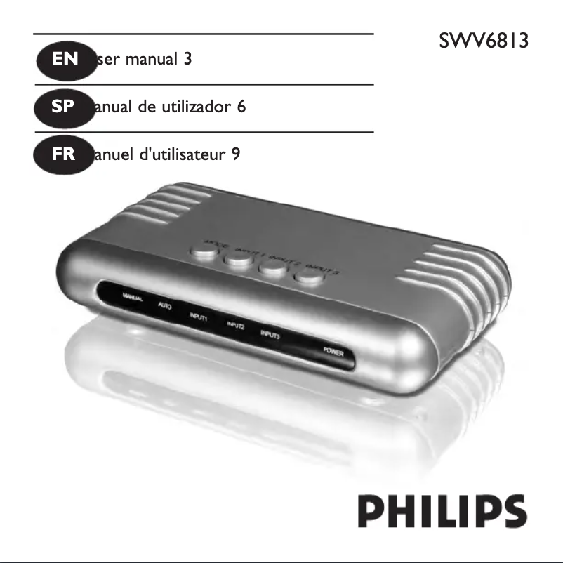 Página 1 del manual Manual de usuario Philips SWV6813