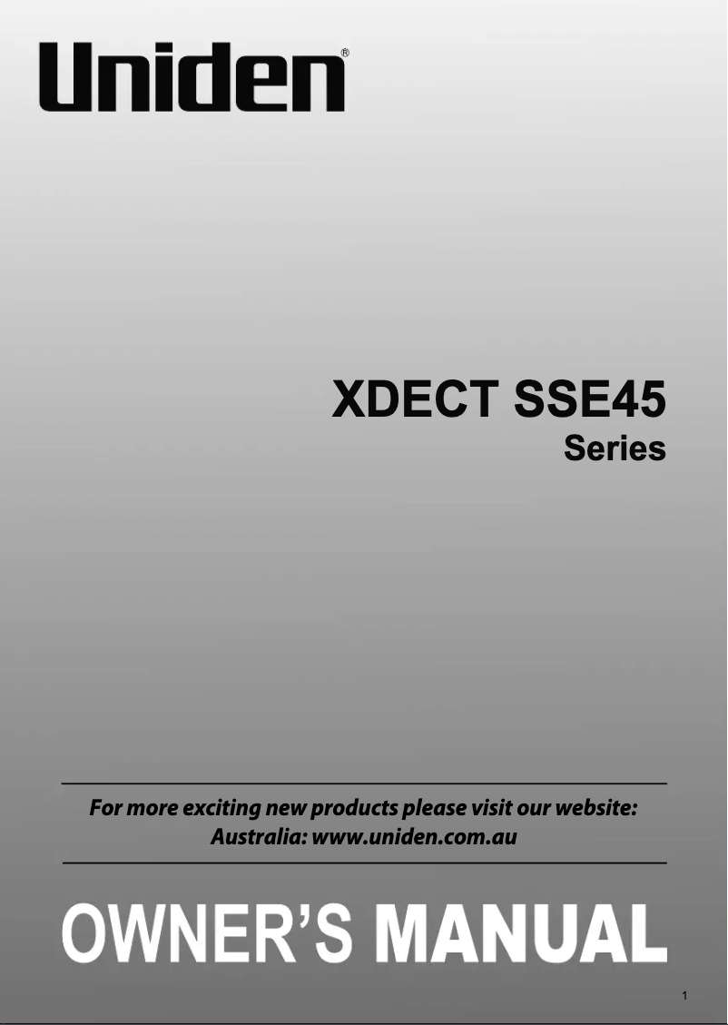 Imagen de la primera página del manual del dispositivo SS E45