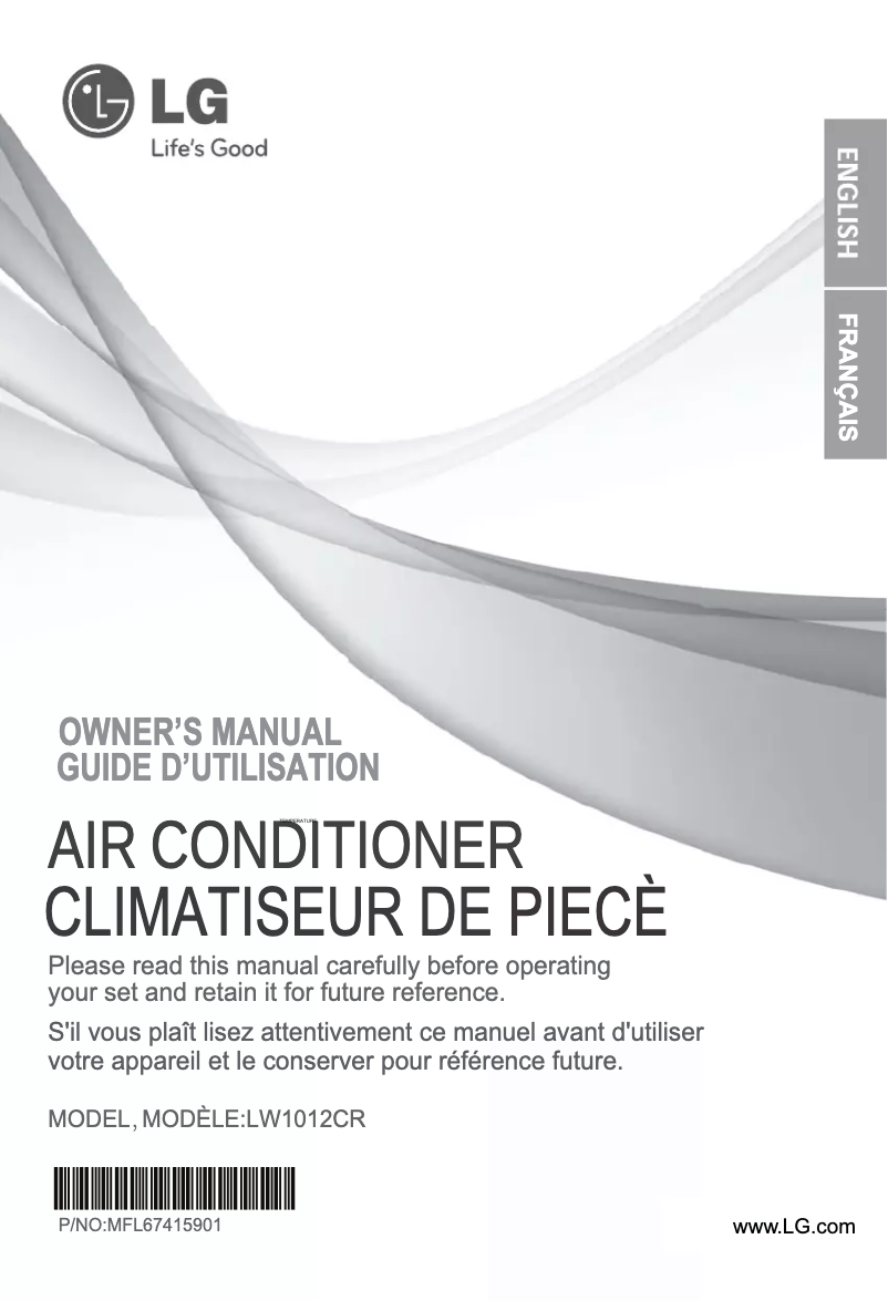 Página 1 del manual Manual de usuario LG LW1012CR