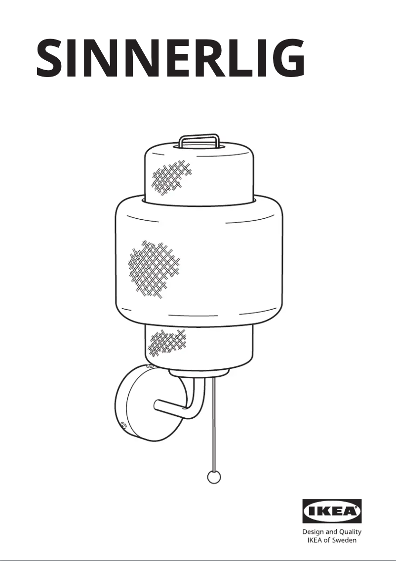 Página 1 del manual Manual de usuario Ikea SINNERLIG 105.512.18