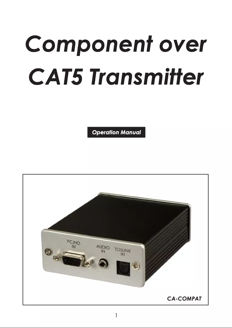 Página 1 del manual Manual de usuario CYP CA-COMPAT