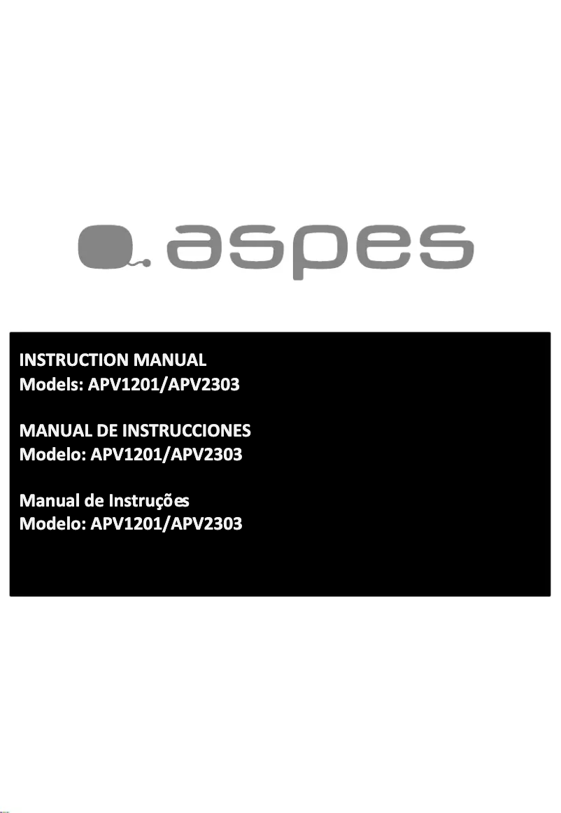 Página 1 del manual Manual de usuario Aspes APV2303