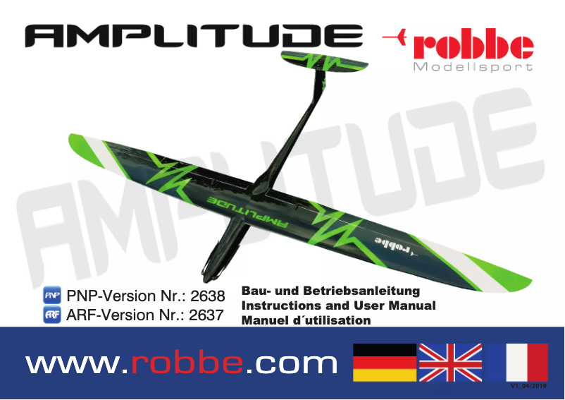 Imagen de la primera página del manual del dispositivo Amplitude