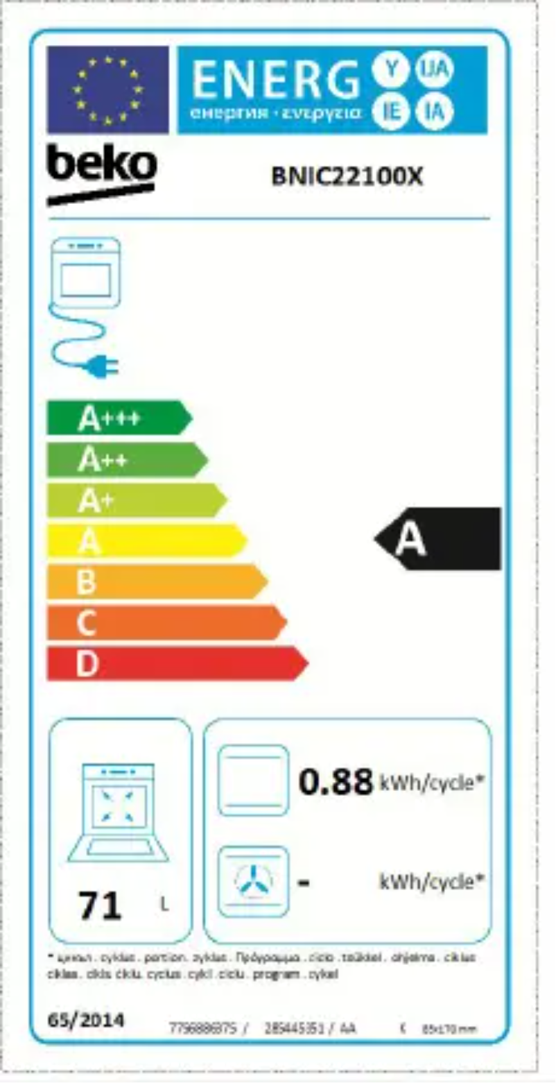 Página 1 del manual Manual de usuario Beko BNIC22100X