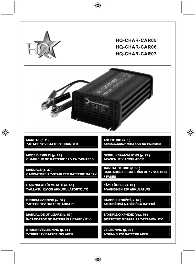 Página 1 del manual Manual de usuario HQ CHAR-CAR05