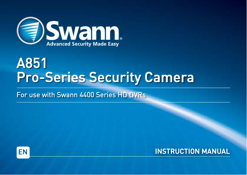 Página nº 1 - Manual de usuario Swann PRO-A851