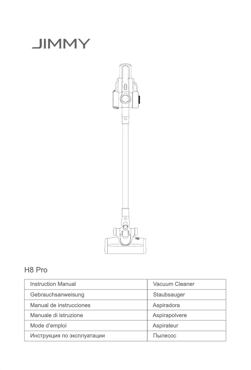 Página 1 del manual Manual de usuario JIMMY H8 Pro