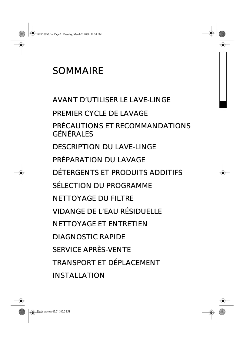 Imagen de la primera página del manual del dispositivo EV 1089