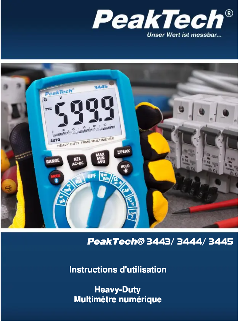 Imagen de la primera página del manual del dispositivo 3445