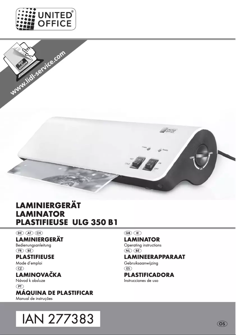 Página 1 del manual Manual de usuario United Office ULGD 350 A