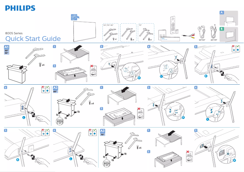 Imagen de la primera página del manual del dispositivo 70PUD8005