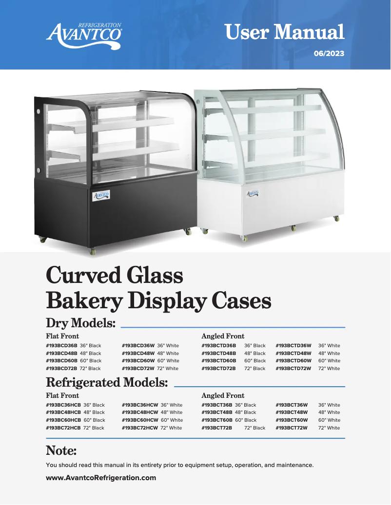 Imagen de la primera página del manual del dispositivo BCTD-36