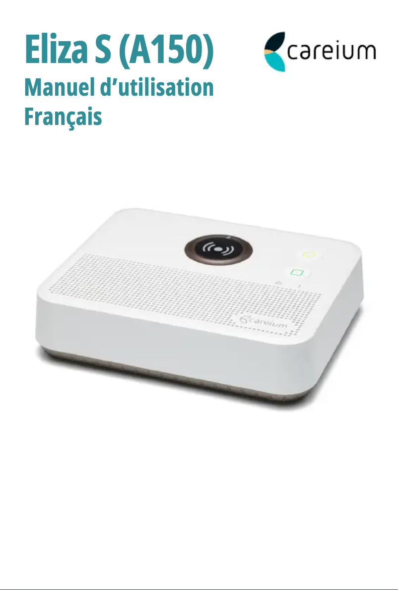 Imagen de la primera página del manual del dispositivo Eliza A150