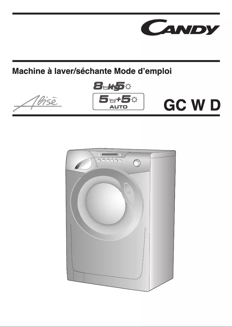Página 1 del manual Manual de usuario Candy GC W338DB-47