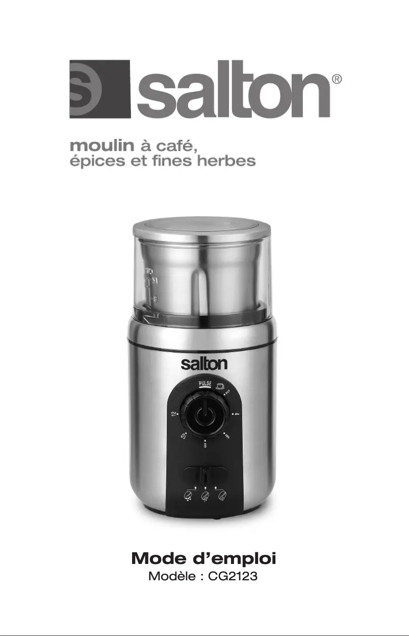 Página 1 del manual Manual de usuario Salton CG2123