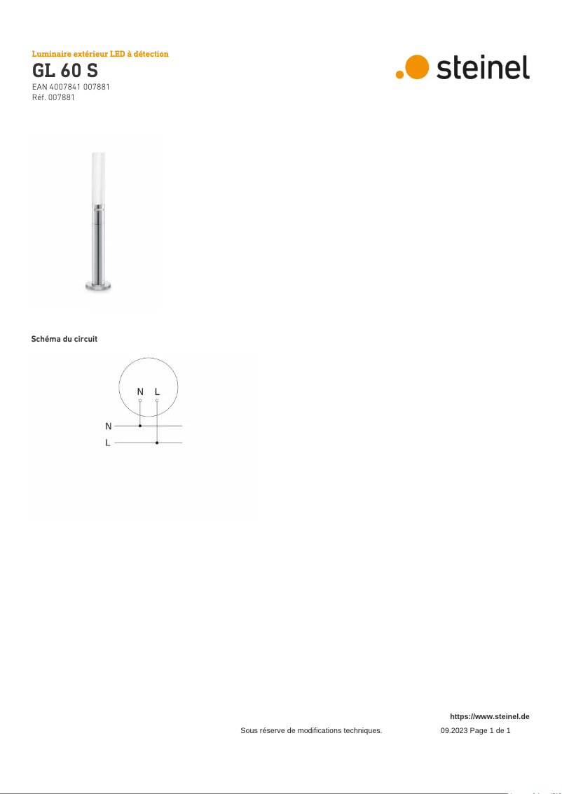 Imagen de la primera página del manual del dispositivo GL 60 S