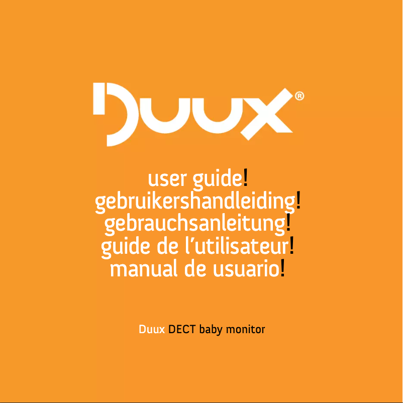 Página 1 del manual Manual de usuario Duux DECT baby monitor