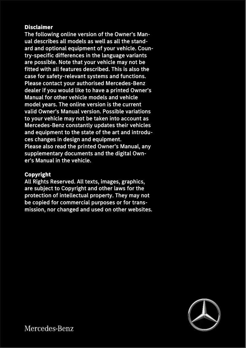 Página 1 del manual Manual de usuario Mercedes-Benz S-Class (2017)