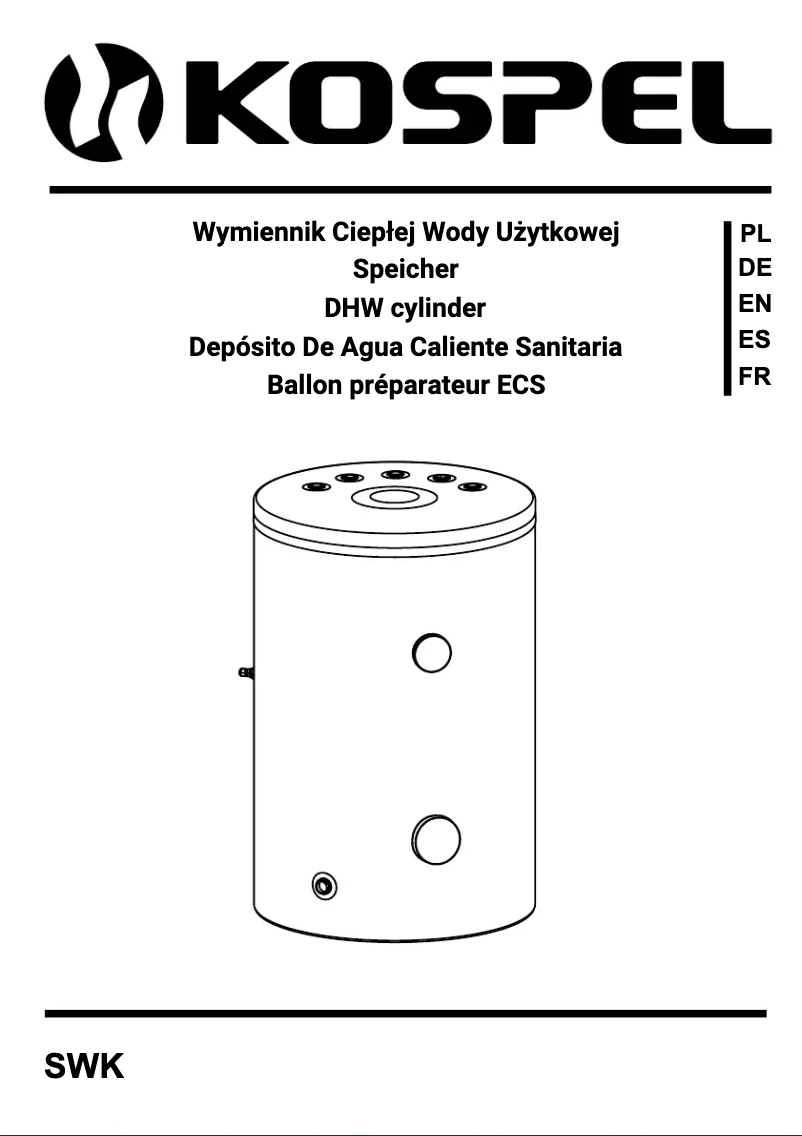 Página 1 del manual Manual de usuario Kospel SWK-120