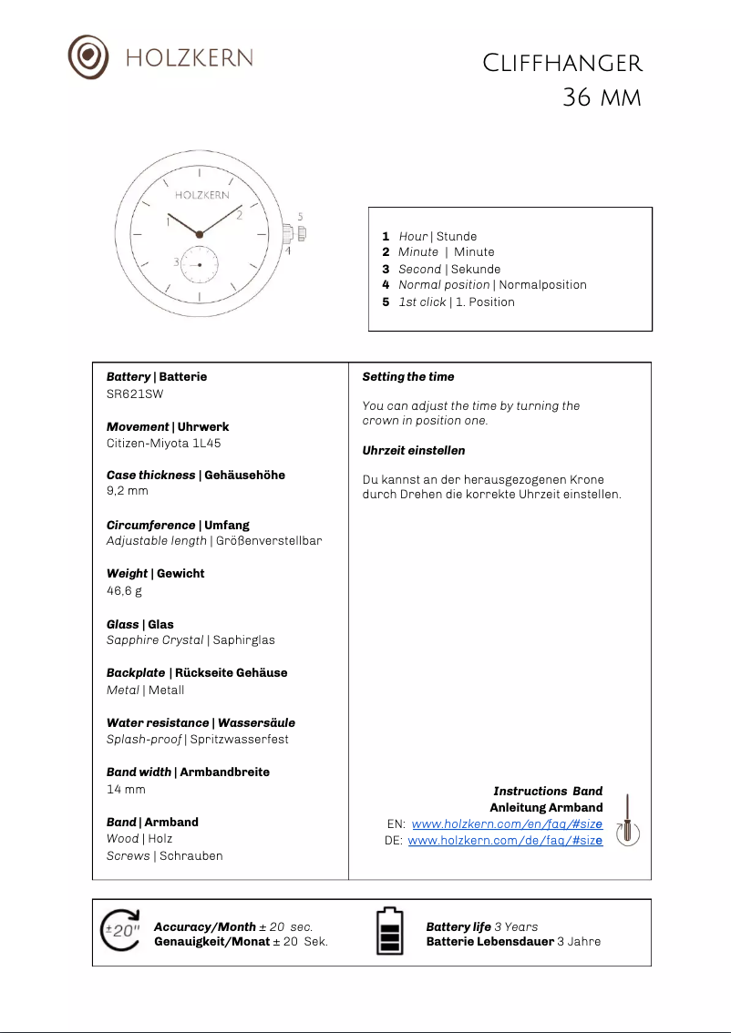 Imagen de la primera página del manual del dispositivo Ronda
