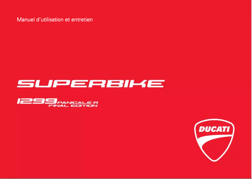 Página 1 del manual Manual de usuario Ducati 1299 Panigale R Final Edition (2018)