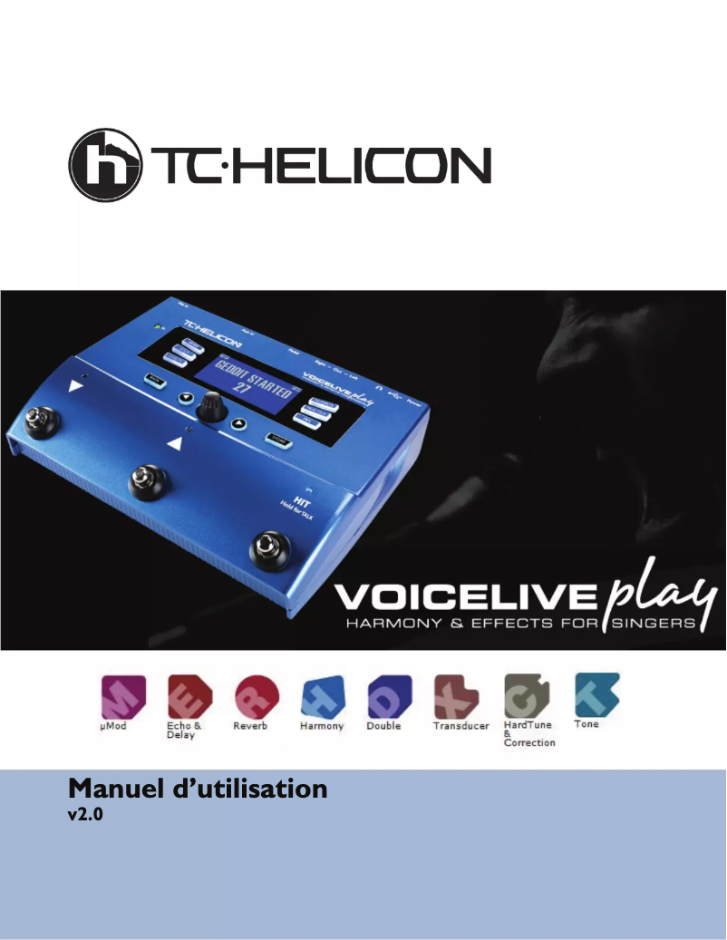 Página nº 1 - Manual de usuario TC Helicon VoiceLive Play
