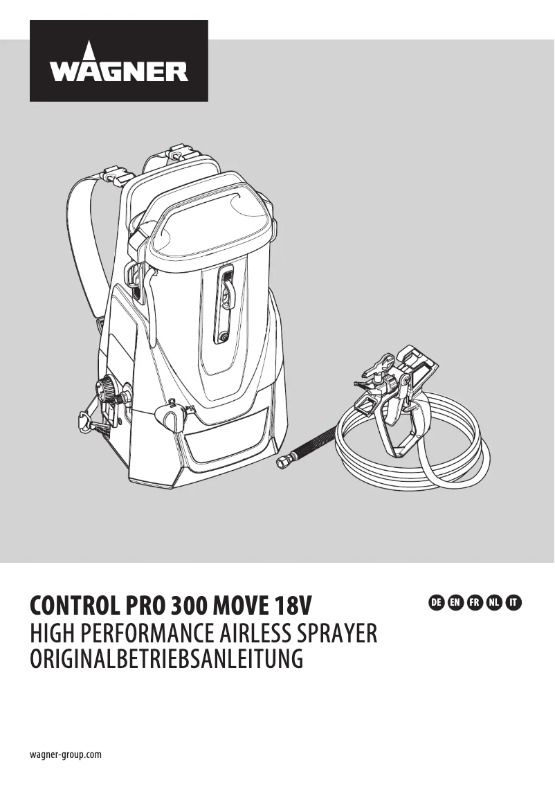 Imagen de la primera página del manual del dispositivo Control Pro 300 Move 18V