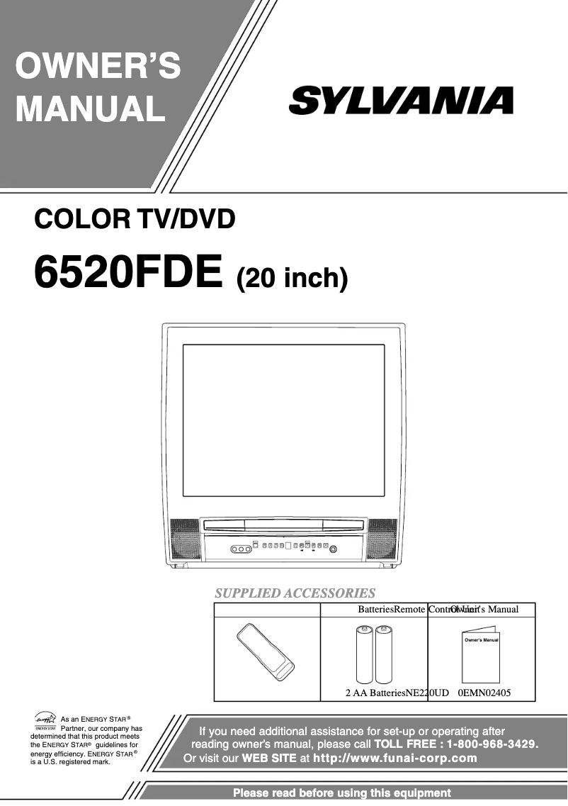 Imagen de la primera página del manual del dispositivo 6520FDE