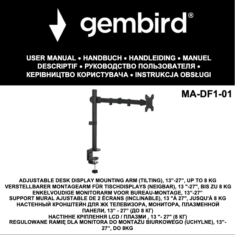 Página 1 del manual Manual de usuario Gembird MA-DF1-01