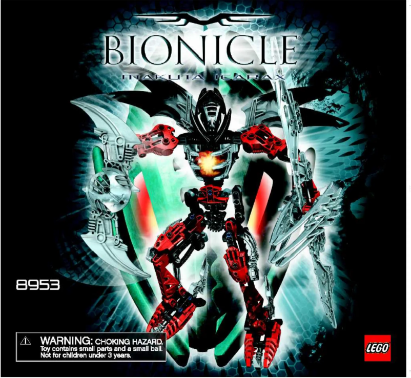 Página 1 del manual Manual de usuario Lego Bionicle 8953