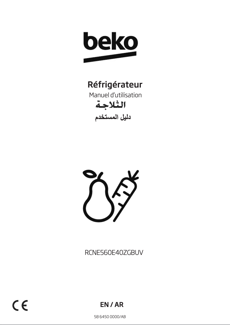 Página 1 del manual Manual de usuario Beko RCNE560E40ZGBUV