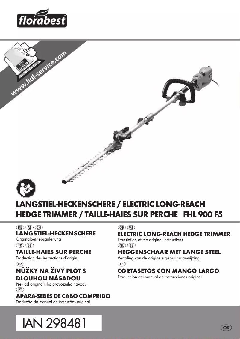 Imagen de la primera página del manual del dispositivo FHL 900 F5