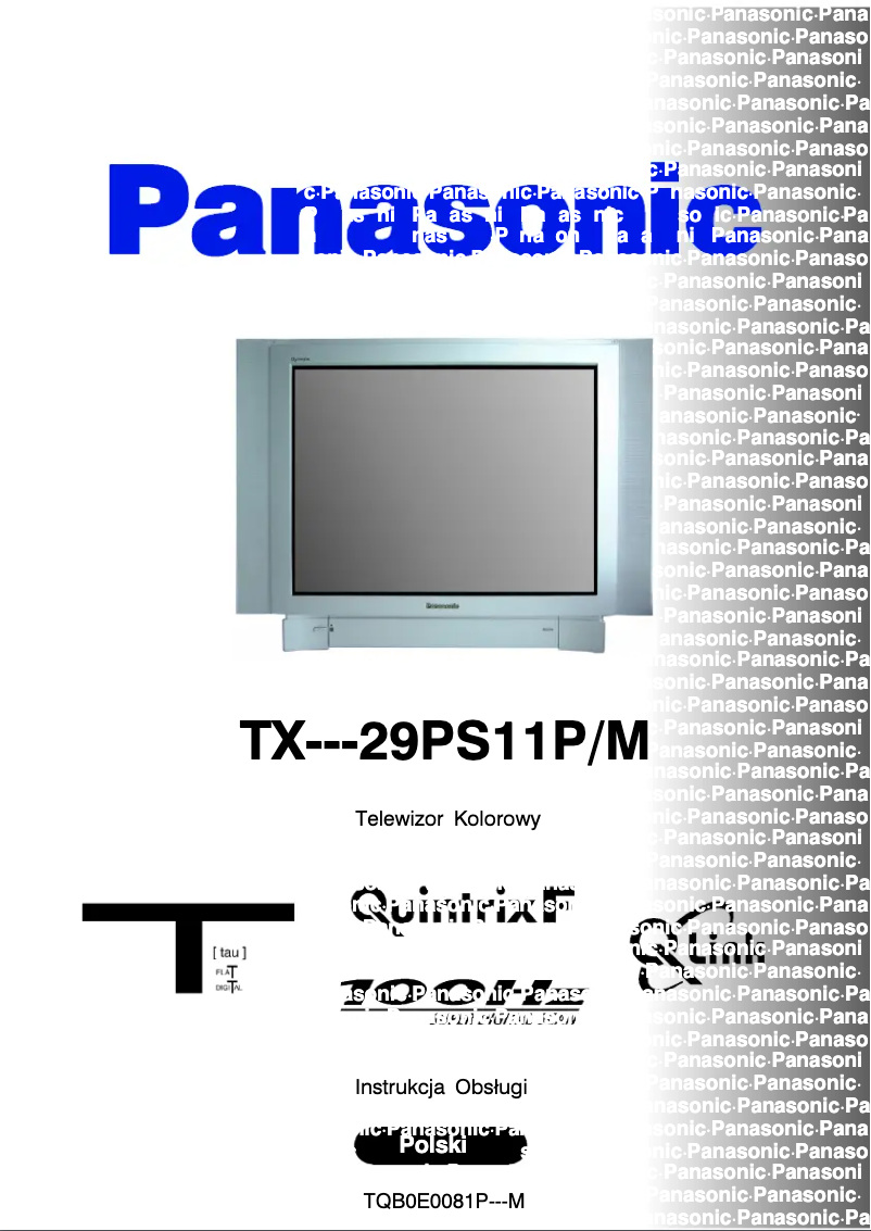 Imagen de la primera página del manual del dispositivo TX-29PS11PM