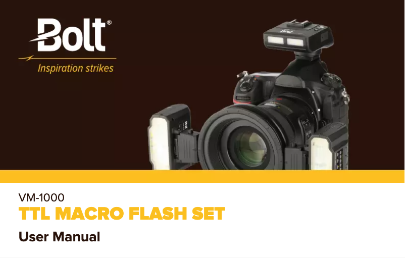 Página nº 1 - Manual de usuario Bolt VM-1000