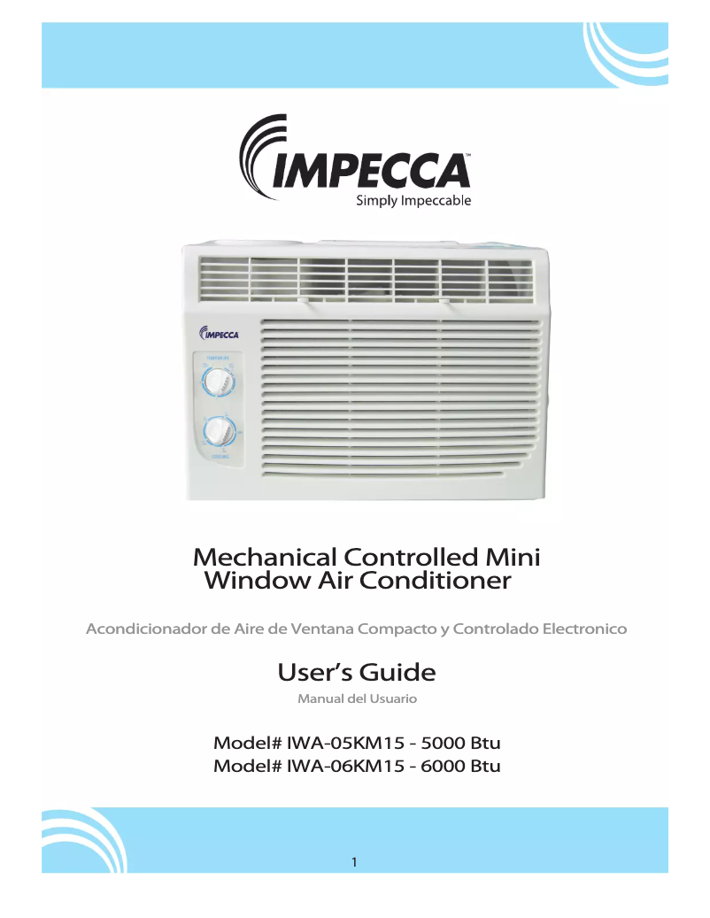 Imagen de la primera página del manual del dispositivo IWA06-KM15