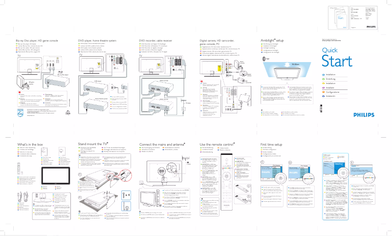 Imagen de la primera página del manual del dispositivo 42PFL7613D